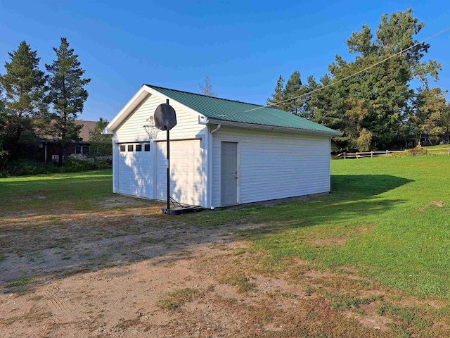 view of outbuilding with an outbuilding