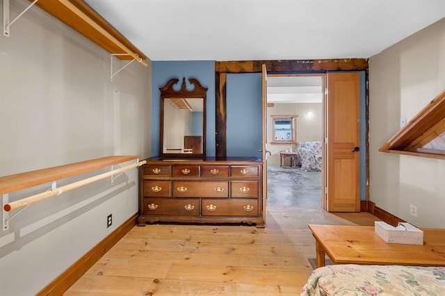 interior space featuring light hardwood / wood-style floors