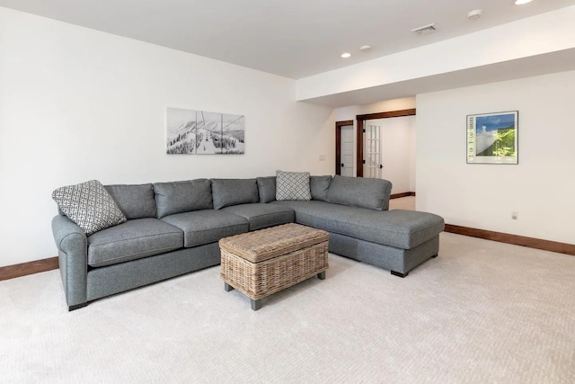 16 Crooked Mountain Rd, Lincoln, NH 03251 - living room with light carpet and recessed lighting