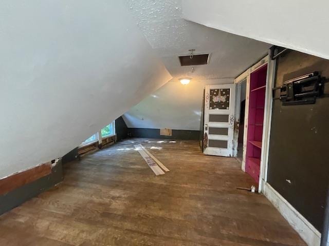 bonus room with lofted ceiling