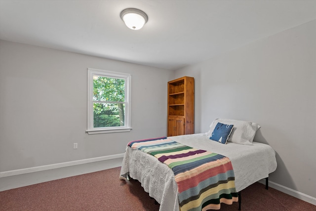 bedroom with carpet