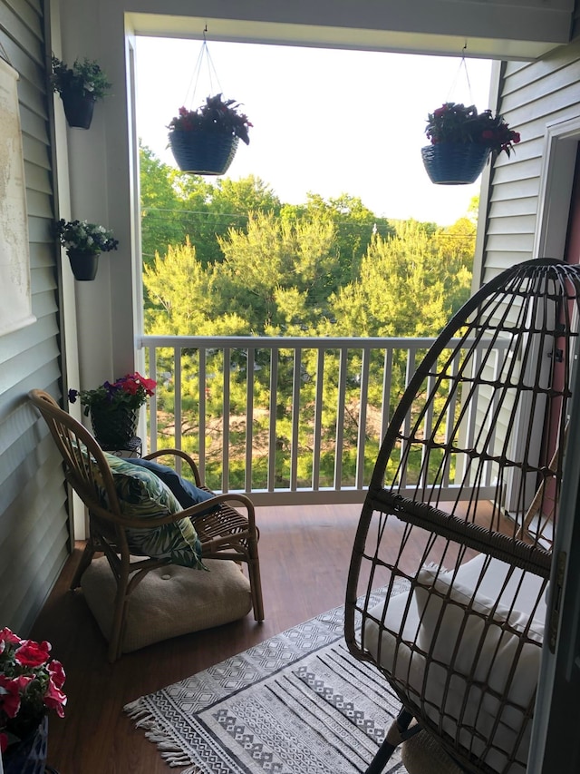 view of balcony