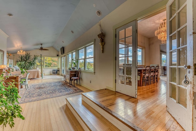 428 Pearl Lake Rd, Sugar Hill, NH 03586 - wooden terrace featuring ceiling fan