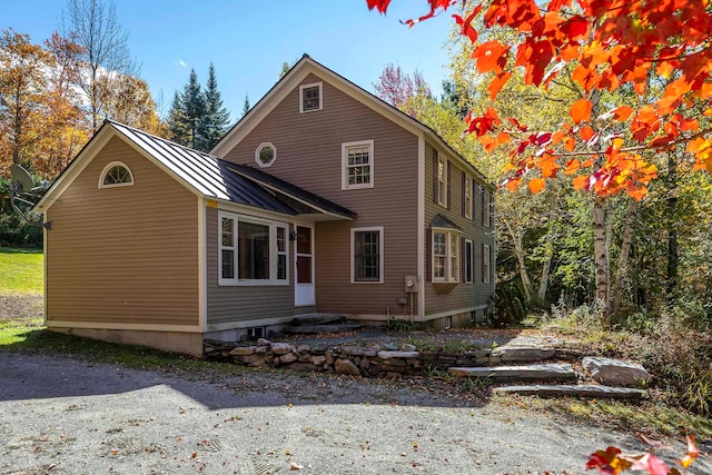 view of rear view of property