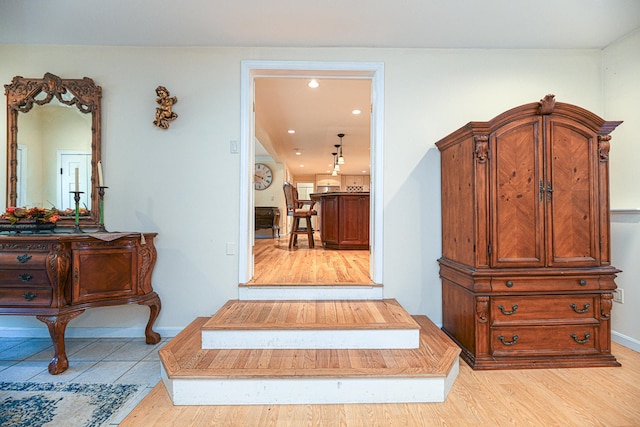 interior space featuring hardwood / wood-style floors