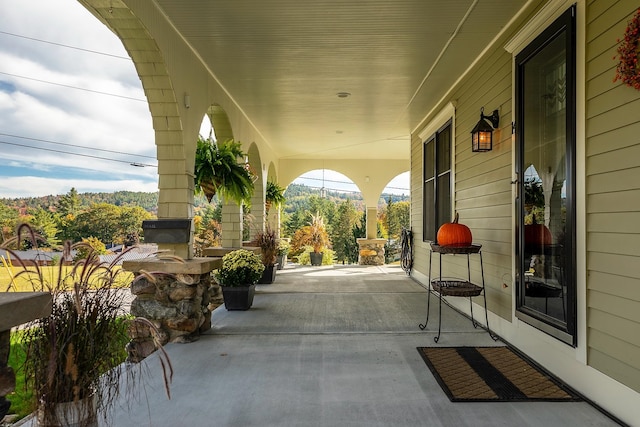 view of patio / terrace featuring a porch