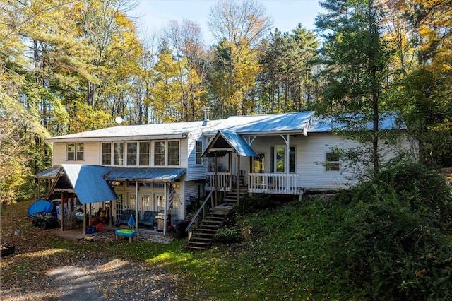 view of rear view of property