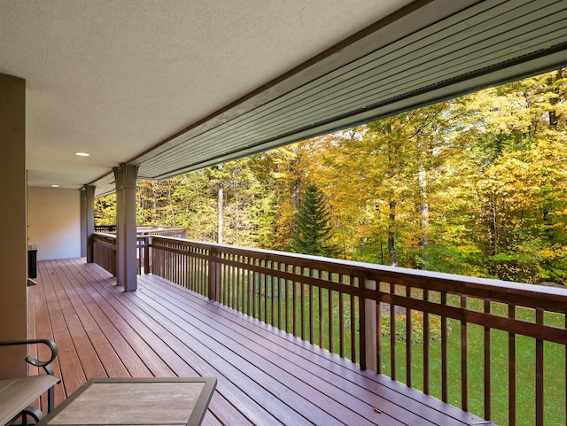 view of wooden terrace