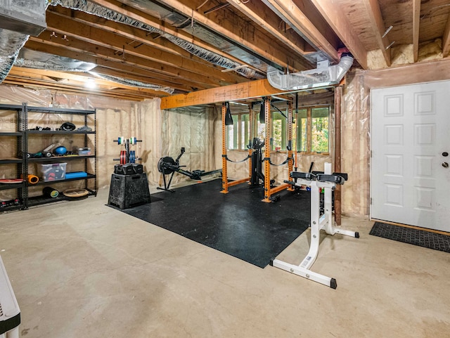 view of workout room