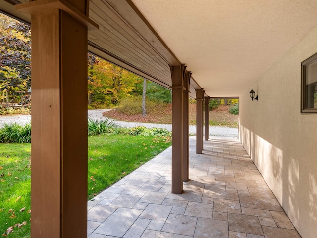 view of patio with covered porch