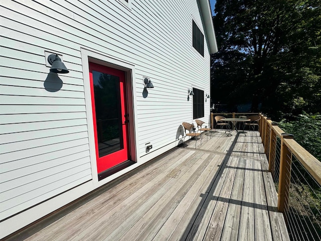 view of wooden terrace