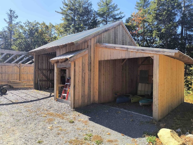 view of outbuilding