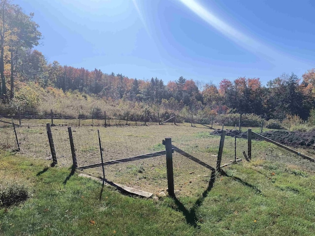 view of yard featuring a rural view