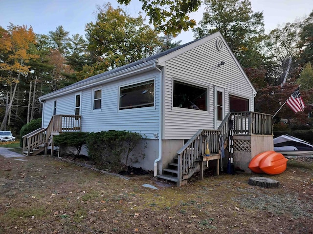 view of front of home