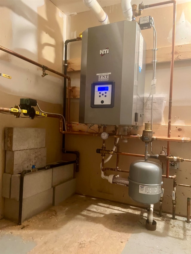 utilities featuring tankless water heater