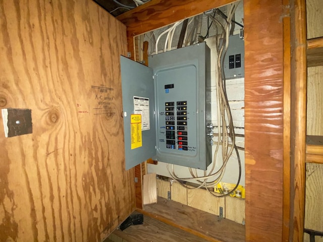 utility room with electric panel