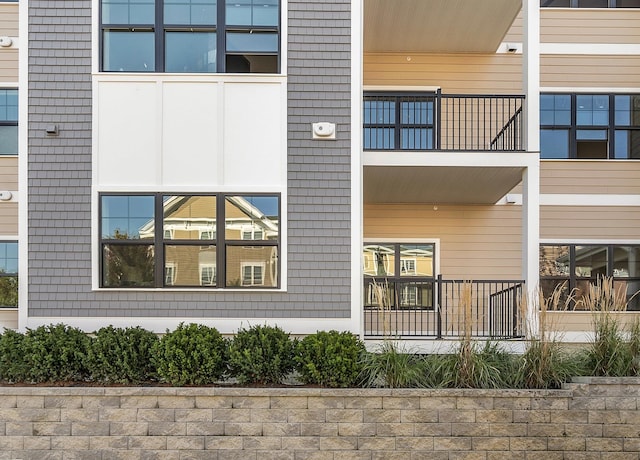 exterior space with a balcony