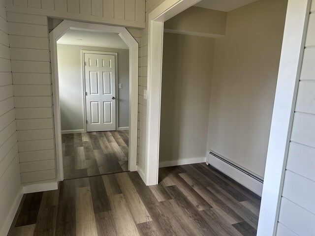 property entrance featuring baseboard heating