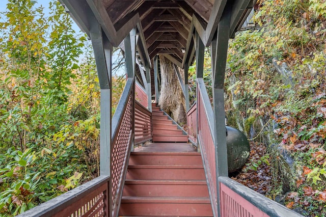 view of stairs