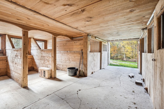 view of horse barn