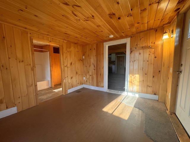 10 N Ave, Richford, VT 05476 - unfurnished room featuring wood walls, wood ceiling, and wood finished floors
