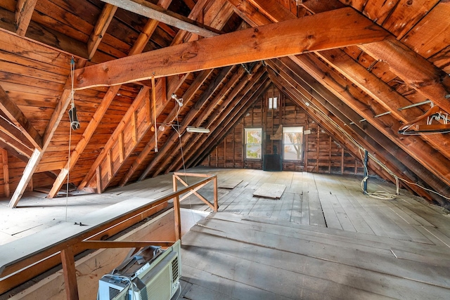 view of attic