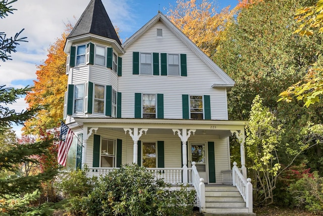 victorian home featuring a porch