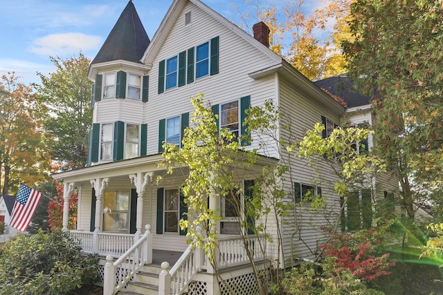 victorian home with covered porch