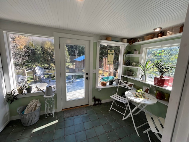 view of sunroom