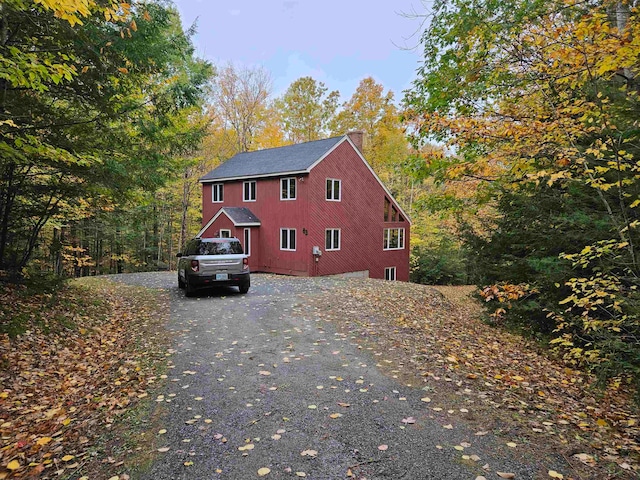 view of home's exterior featuring a garage