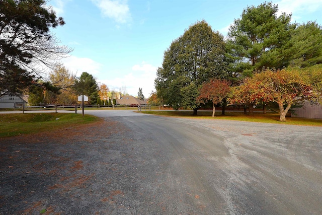 view of road