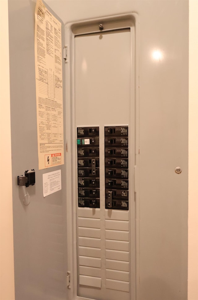 utility room with electric panel