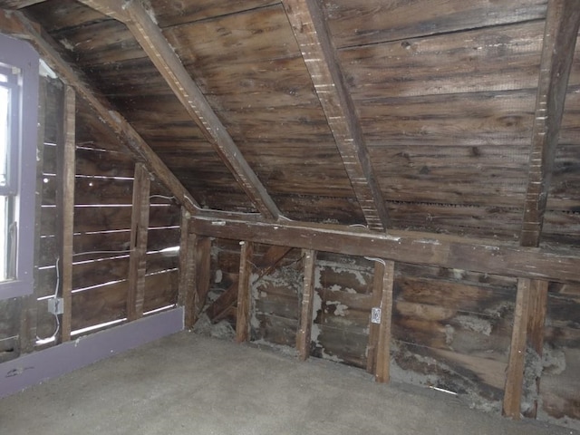 view of attic