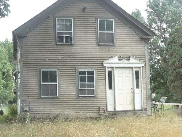 view of back of property