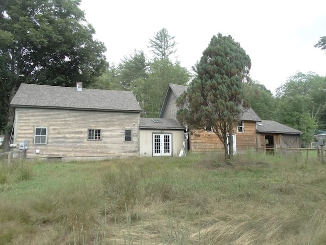 view of rear view of property