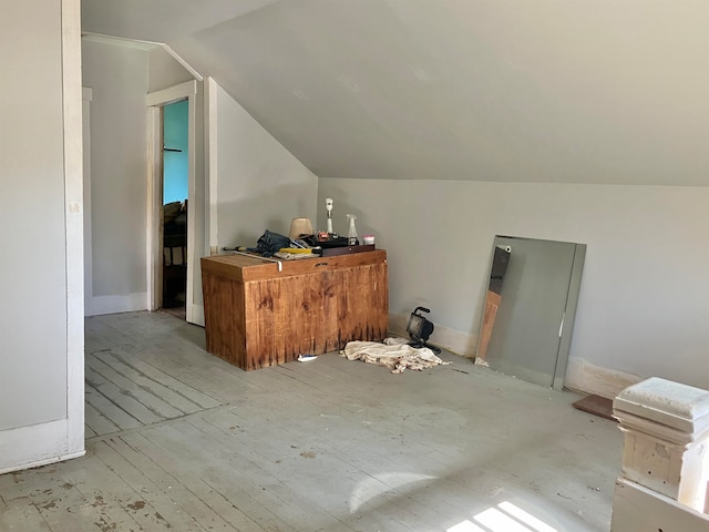 bonus room with lofted ceiling