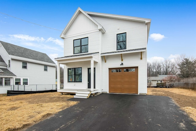 view of front of house featuring a garage