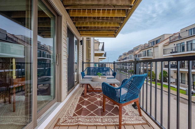 461 Ocean Blvd Unit A7, Hampton, NH 03842 - balcony at dusk with a water view