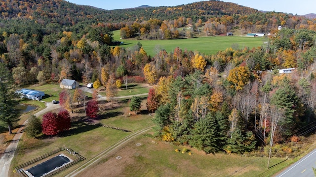 bird's eye view featuring a mountain view