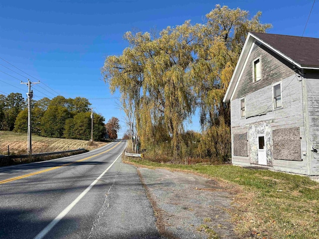 view of road