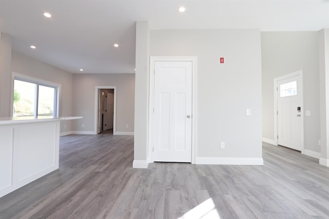 158 Deer Creek Ln, Saint Johnsbury, VT 05819 - empty room with a healthy amount of sunlight, baseboards, recessed lighting, and light wood-style flooring