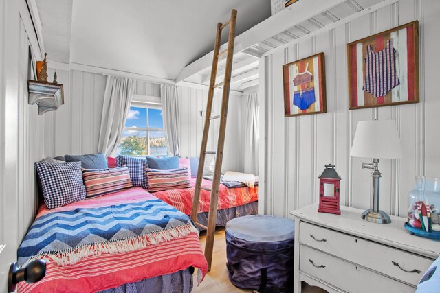 bedroom featuring hardwood / wood-style floors