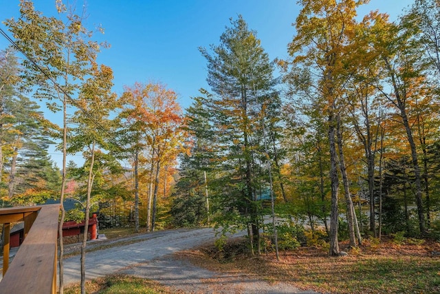 view of road