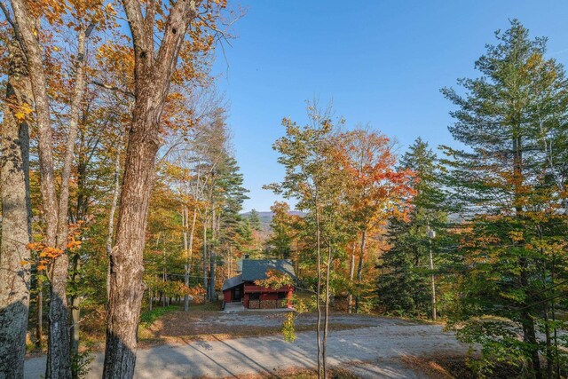 109 Upper Loop, Ludlow, VT 05149 - deck with a wooded view