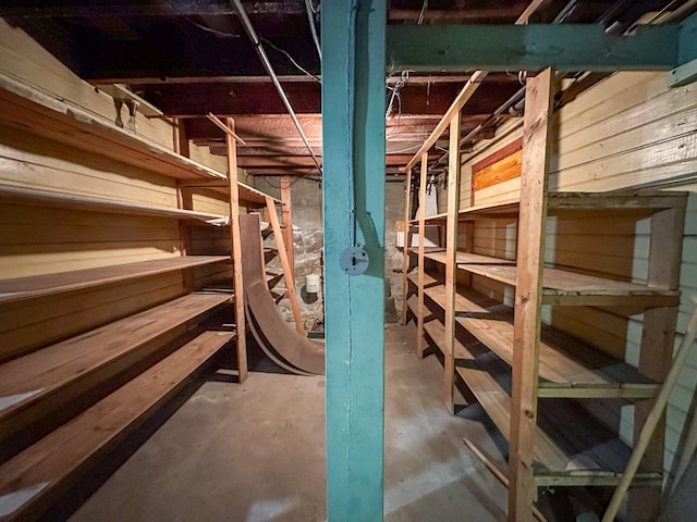 view of storage area