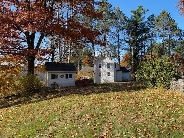 44 Pleasant View Rd, Bradford, NH 03221 - view of grassy yard featuring an outdoor structure