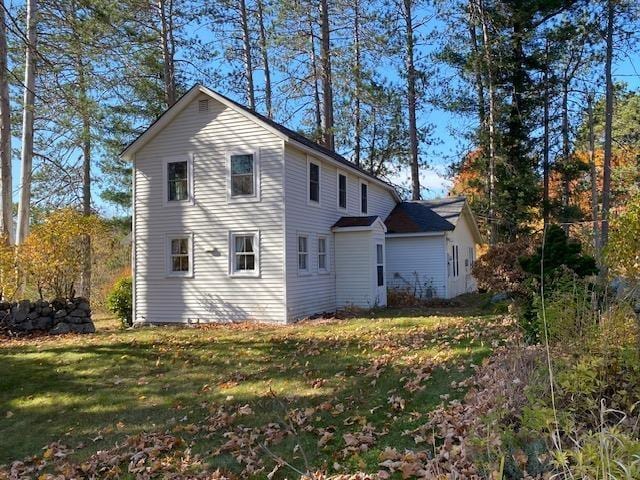 44 Pleasant View Rd, Bradford, NH 03221 - rear view of house with a lawn