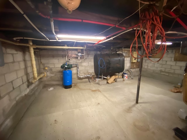 view of basement