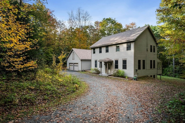 view of colonial inspired home