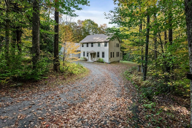 view of front of home